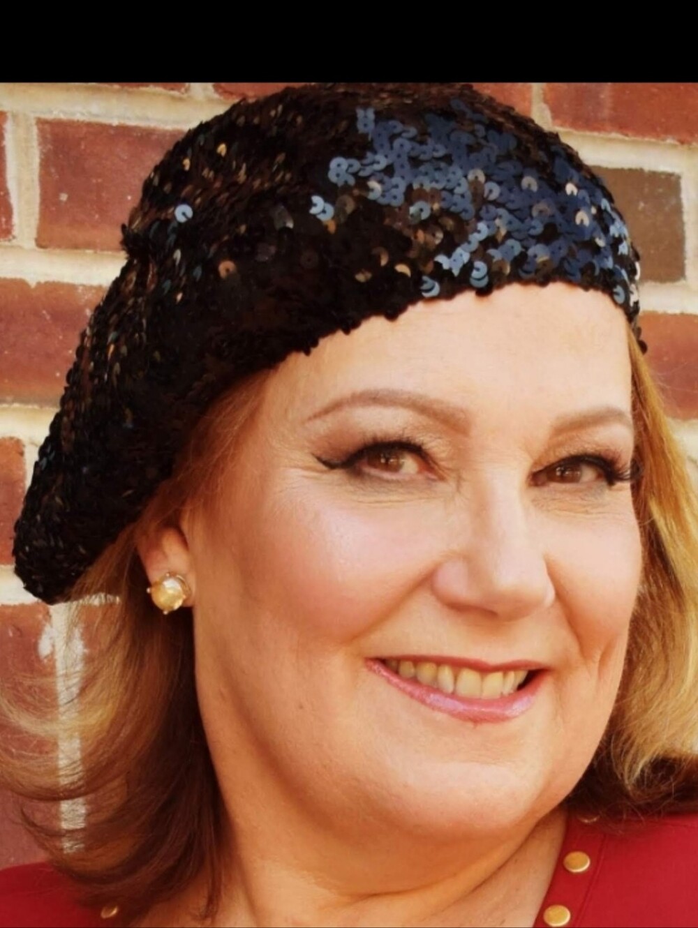torrid Black Sequin Beret